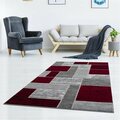 Lbaiet Verena Geometric 2 x 3 ft. Scatter Rectangle Area Rug Red & Gray SL973R23 Red